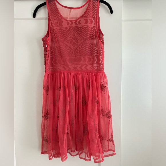 [Free People] Sheer Laced Tunic Dress - Picture 4 of 7